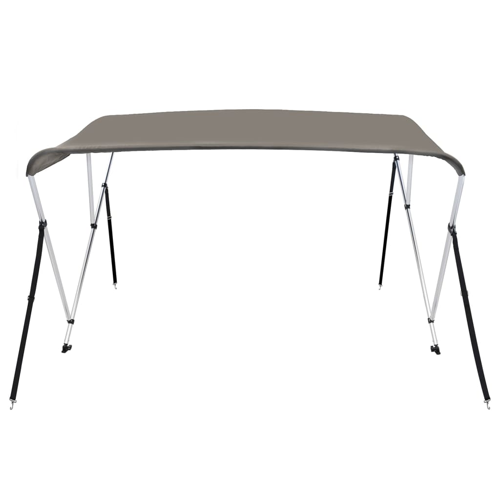 vidaXL 3-Bow Bimini-Top Grau 183x160x137 cm - Image 3