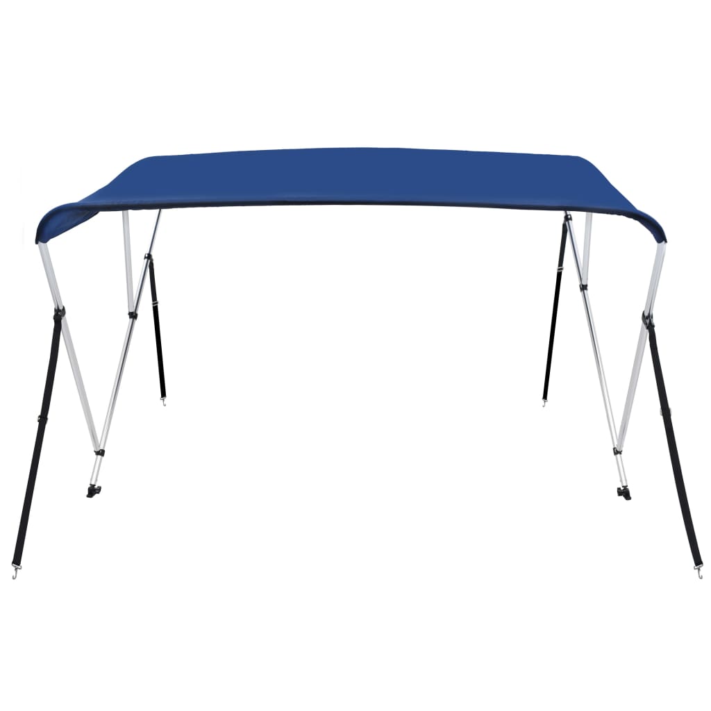 vidaXL 3-Bow Bimini Top Blau 183x196x137 cm - Image 4