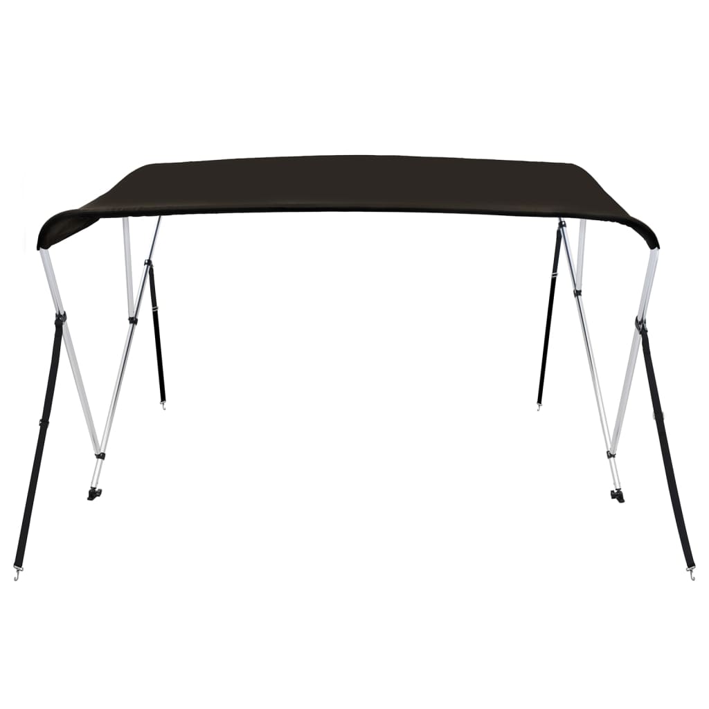 vidaXL 3-Bow Bimini-Top Schwarz 183x140x137 cm - Image 3