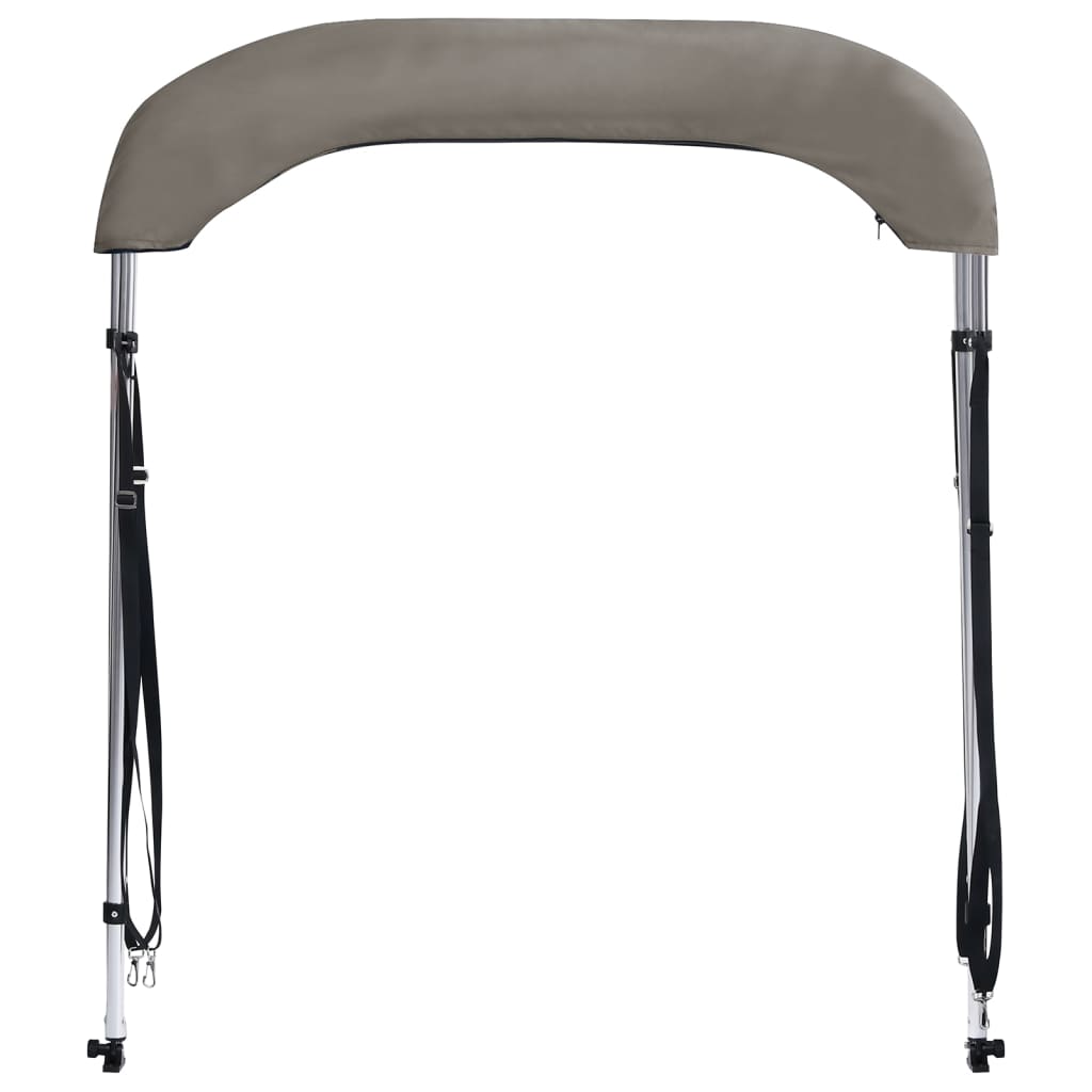 vidaXL 2-Bow Bimini Top Grau 150x120x110 cm - Image 4