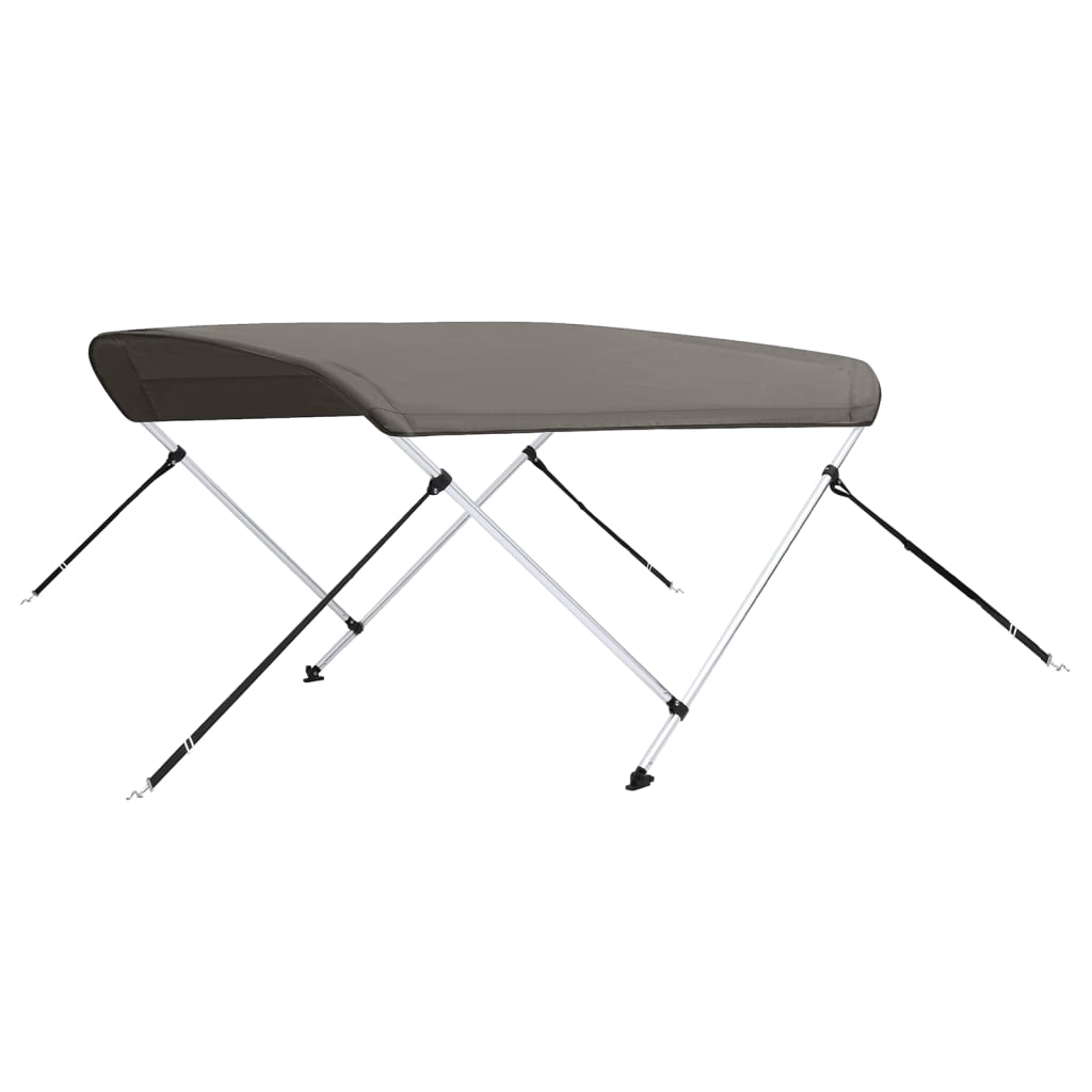 vidaXL 2-Bow Bimini Top Grau 150x120x110 cm - Image 6