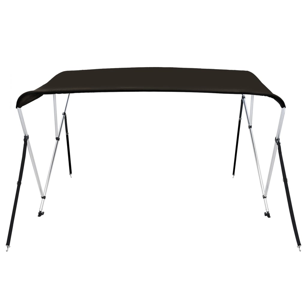 vidaXL 3-Bow Bimini-Top Schwarz 183x160x137 cm - Image 3