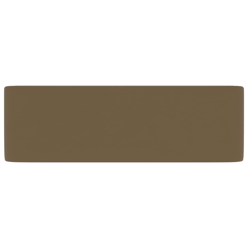 vidaXL Luxus-Waschbecken Matt Creme 41x30x12 cm Keramik - Image 4