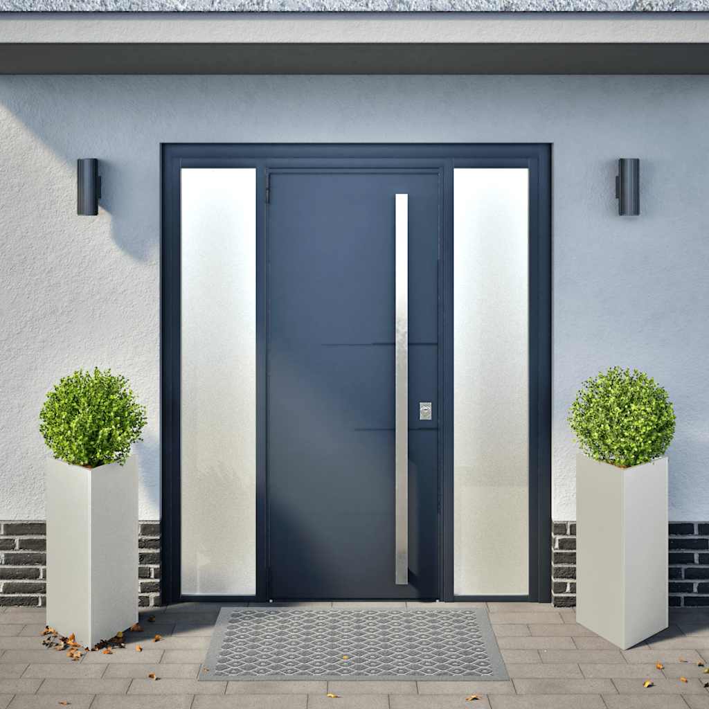 vidaXL Pflanzkübel 2 Stk. Dreieckig 40x40x75 cm Edelstahl - Image 3