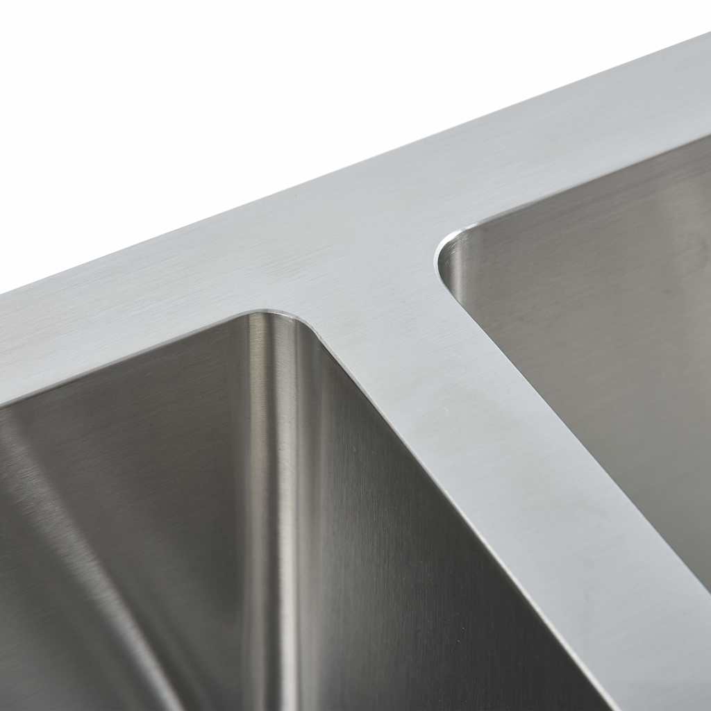 vidaXL Handgefertigte Küchenspüle Edelstahl - Image 6
