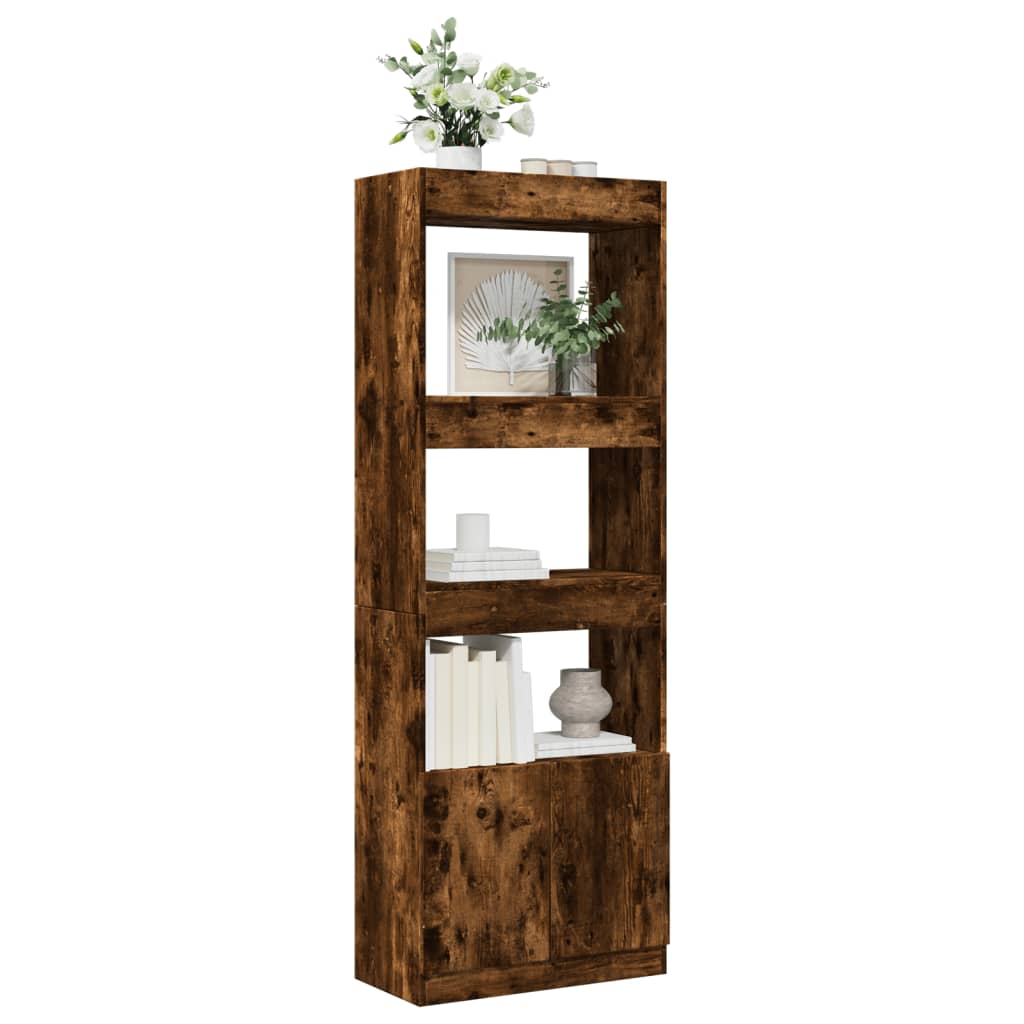 vidaXL Highboard 63x33x180 cm Räuchereiche Holzwerkstoff - Image 4