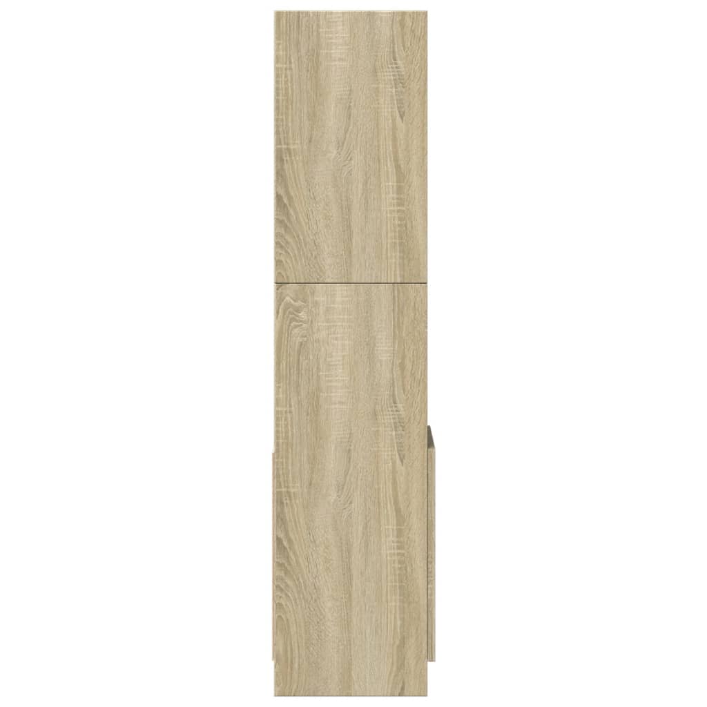 vidaXL Highboard Sonoma-Eiche 92x33x140 cm Holzwerkstoff - Image 6