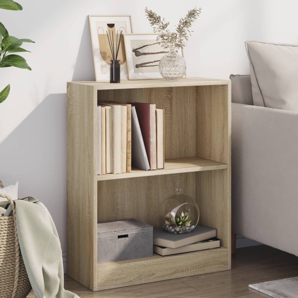 vidaXL Bücherregal Sonoma-Eiche 60x24x76 cm Holzwerkstoff