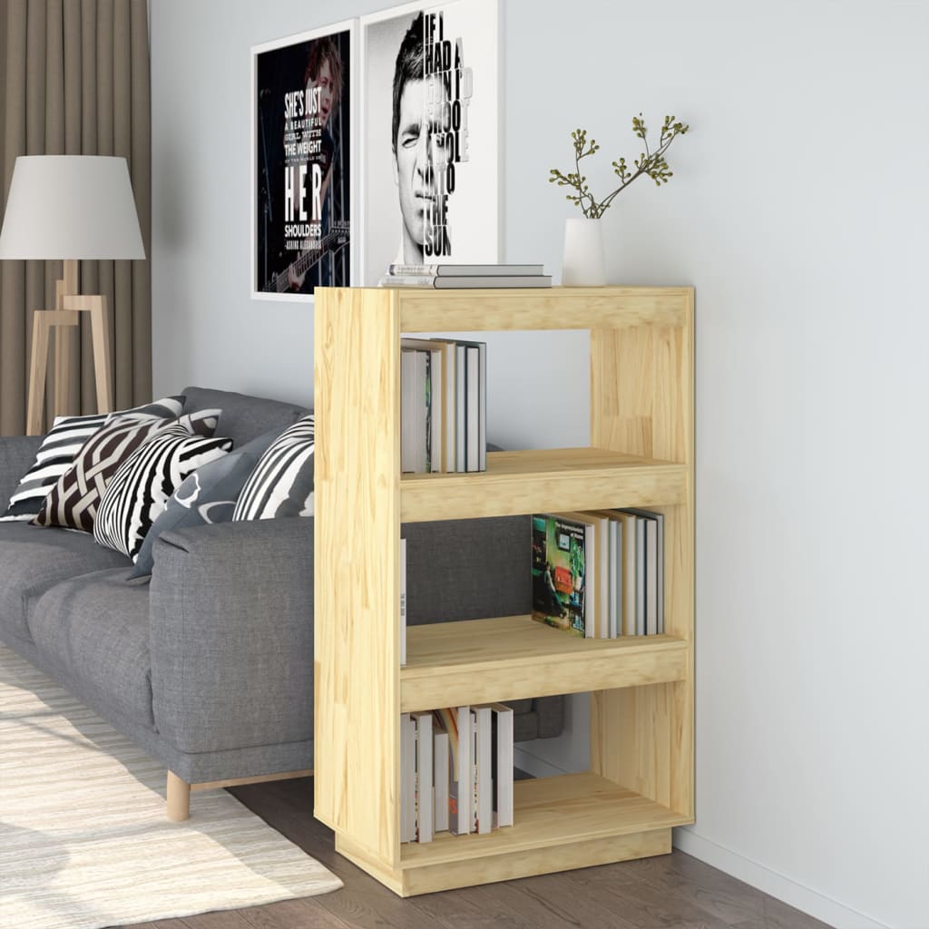 vidaXL Bücherregal/Raumteiler 60x35x103 cm Massivholz Kiefer