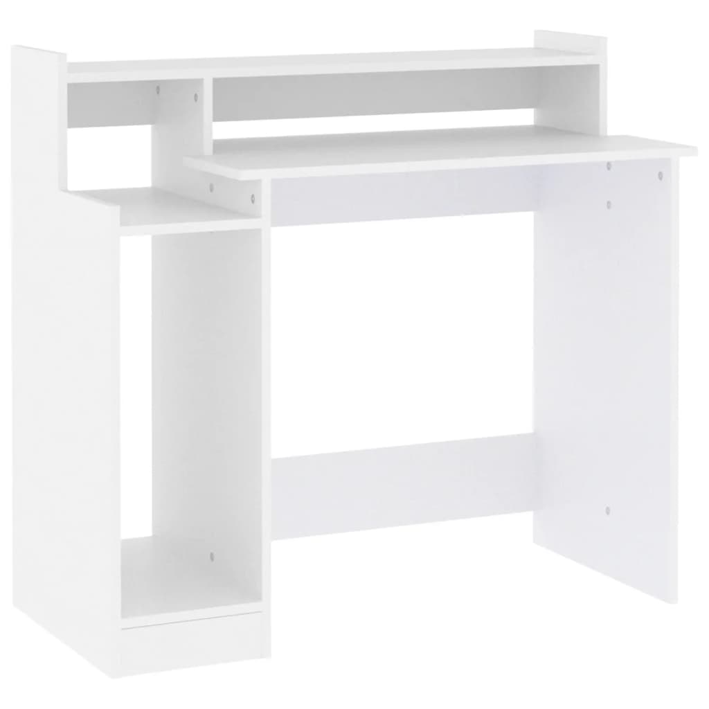 vidaXL Schreibtisch mit LEDs Weiß 97x45x90 cm Holzwerkstoff - Image 3
