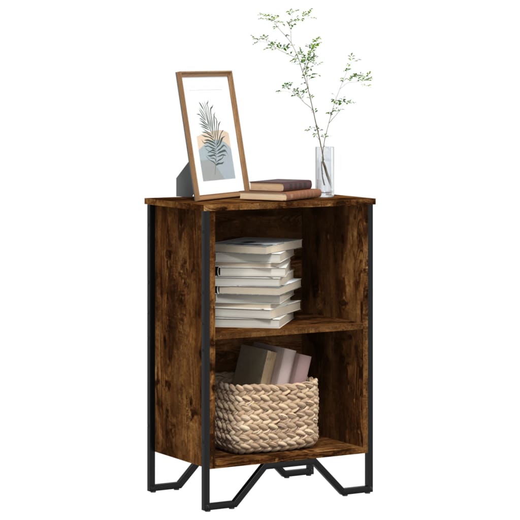 vidaXL Bücherregal Räuchereiche 50x31x74,5 cm Holzwerkstoff