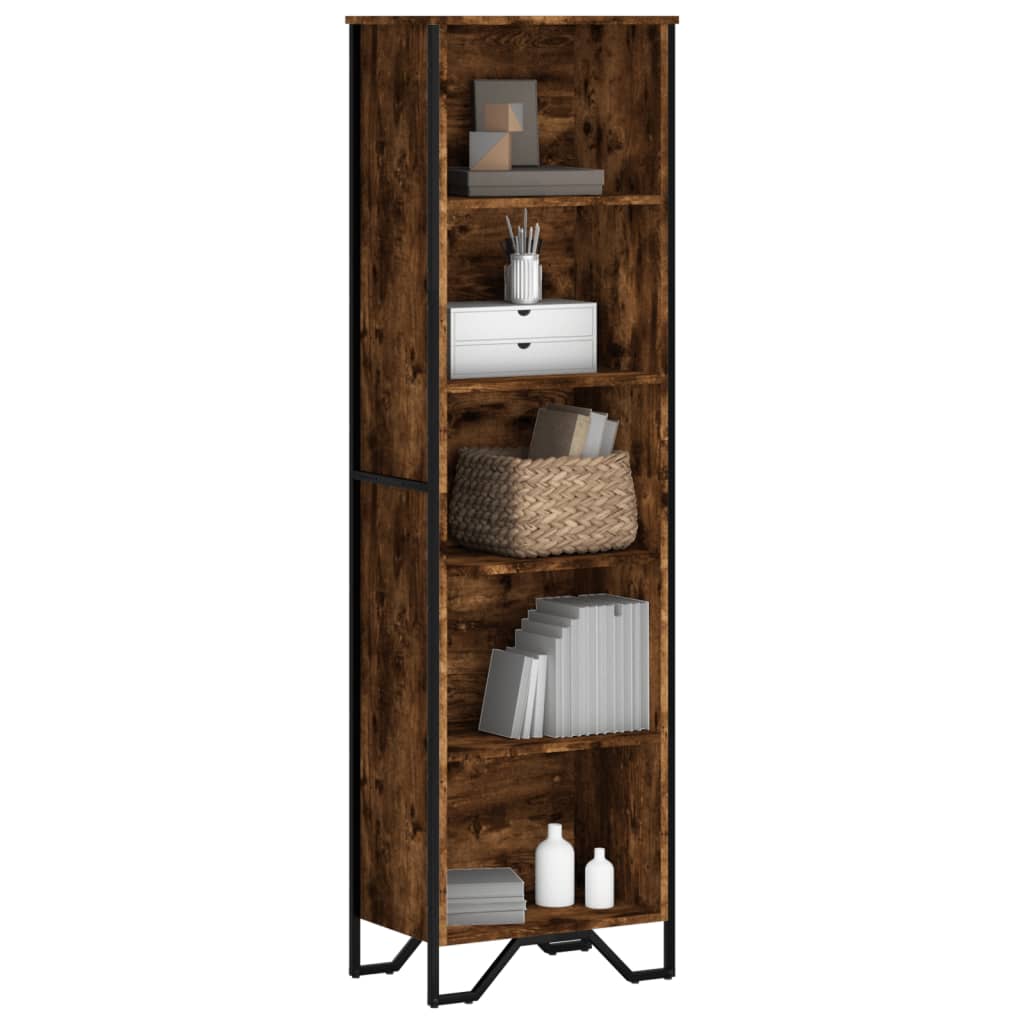 vidaXL Bücherregal Räuchereiche 50x31x169 cm Holzwerkstoff