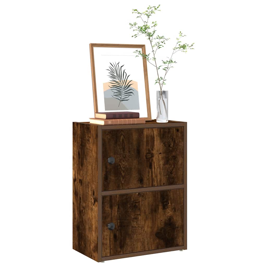 vidaXL Bücherregal Räuchereiche 40x24x52 cm Holzwerkstoff