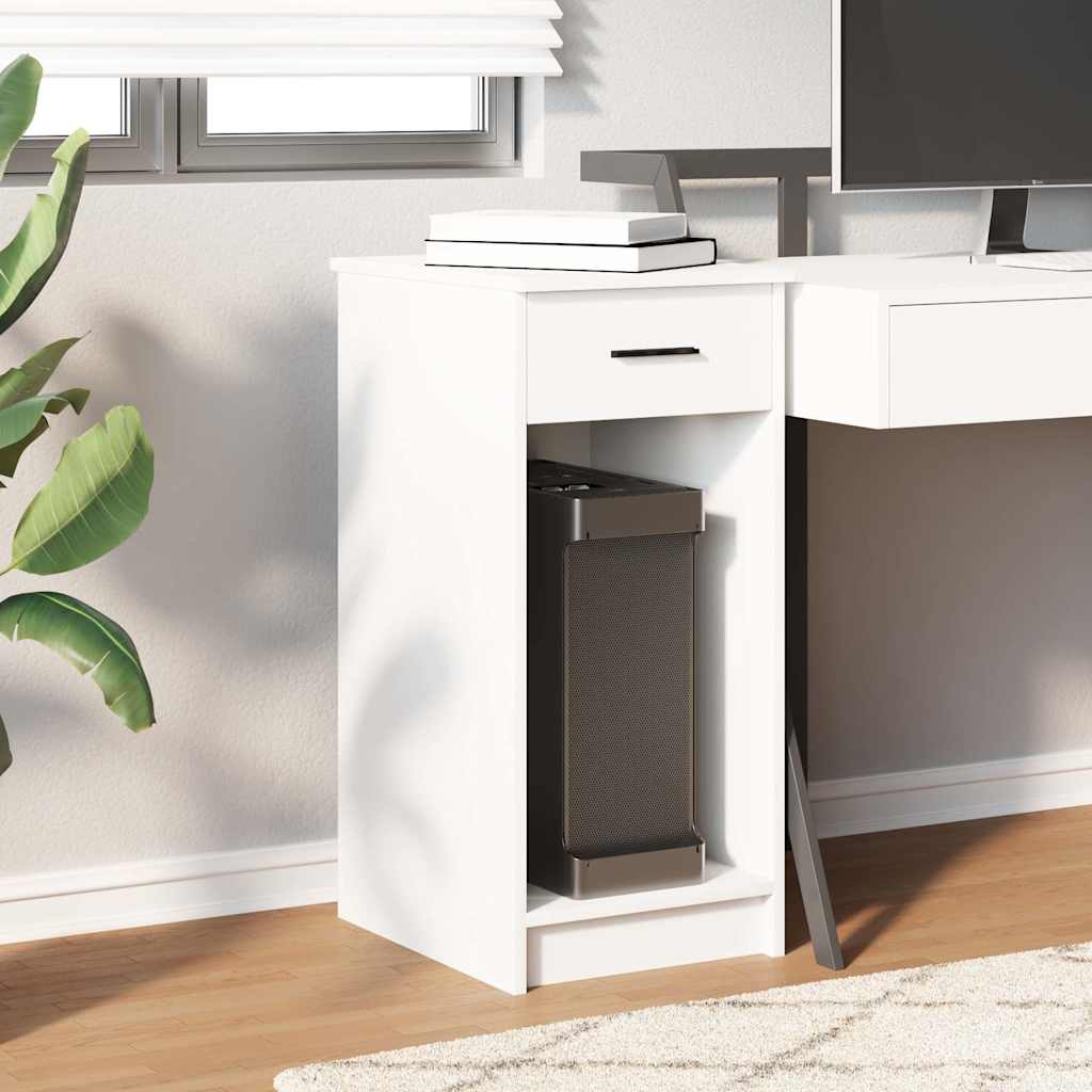 vidaXL Computerschrank mit Schublade Weiß 35x45x77 cm - Image 3