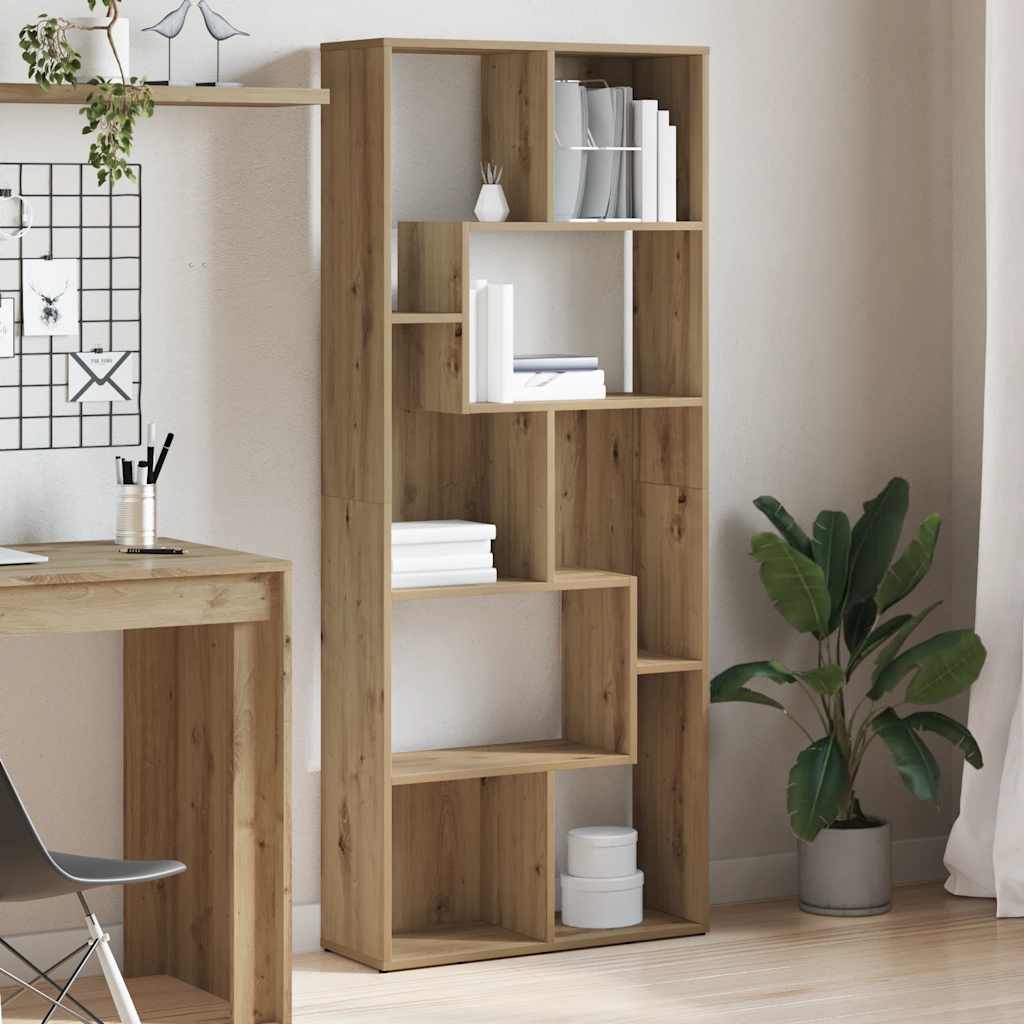 vidaXL Bücherregal Artisan Eiche 67 x 24 x 161 cm Holzwerkstoff