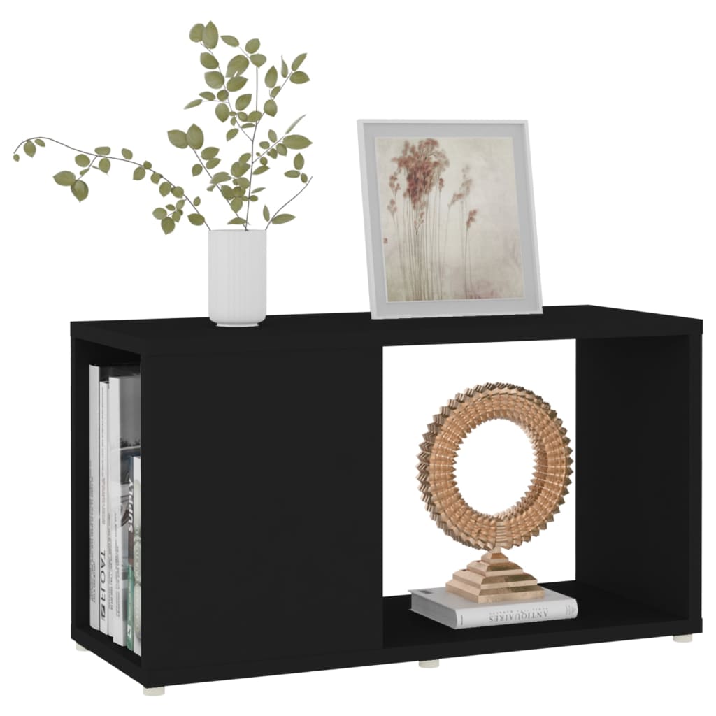 vidaXL TV-Schrank Schwarz 60x24x32 cm Holzwerkstoff - Image 4