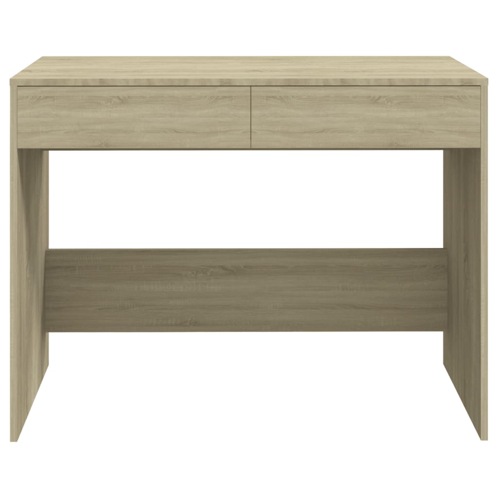 vidaXL Schreibtisch Sonoma-Eiche 101x50x76,5 cm Holzwerkstoff - Image 5