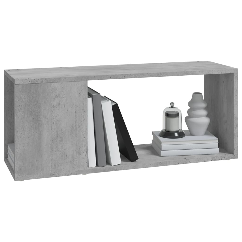 vidaXL TV-Schrank Betongrau 80x24x32 cm Holzwerkstoff - Image 4