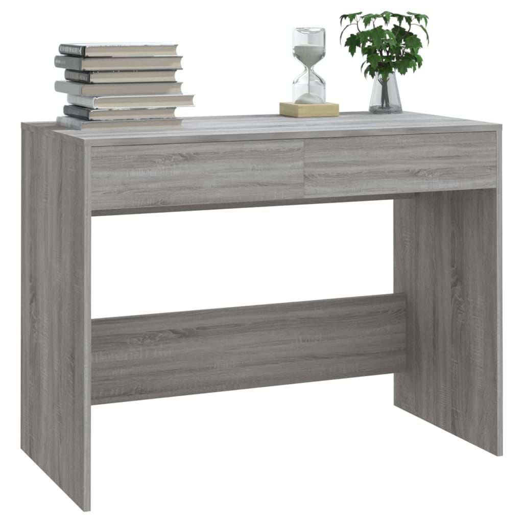vidaXL Schreibtisch Grau Sonoma 101x50x76,5 cm Holzwerkstoff - Image 4