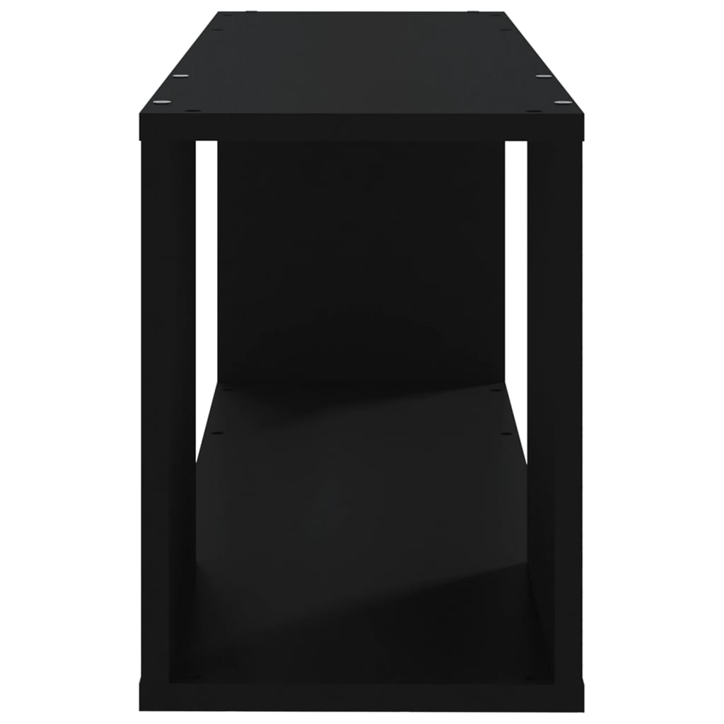vidaXL TV-Schrank Schwarz 80x24x32 cm Holzwerkstoff - Image 6