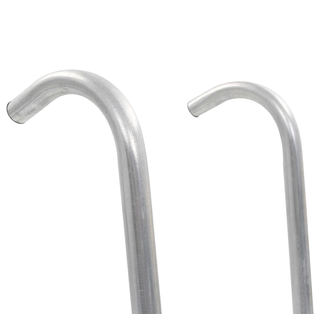 vidaXL 2-stufige Trampolinleiter Stahl Silbern 102,6 cm - Image 4