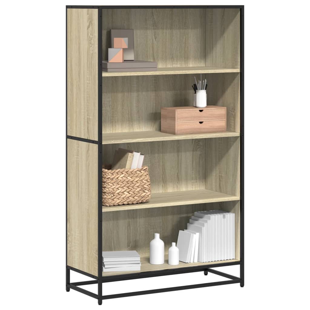 vidaXL Bücherregal Sonoma-Eiche 80,5x35x139 cm Holzwerkstoff