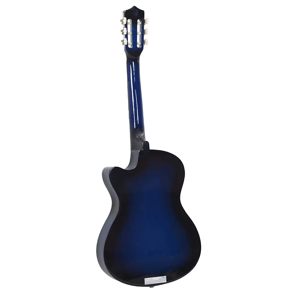 vidaXL Westerngitarre Cutaway mit 6 Saiten Blau-Schattiert 38" - Image 5