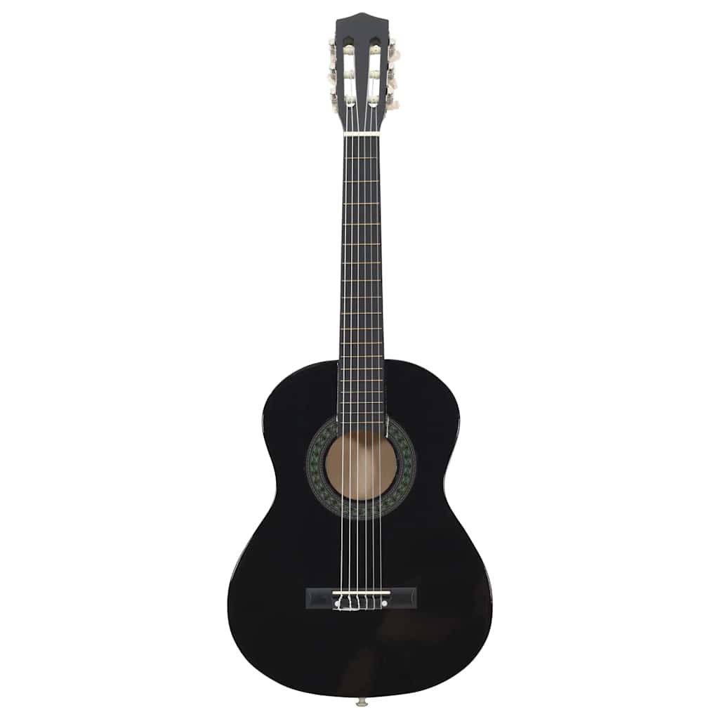 vidaXL Klassikgitarre für Anfänger und Kinder Schwarz 1/2 34" - Image 3