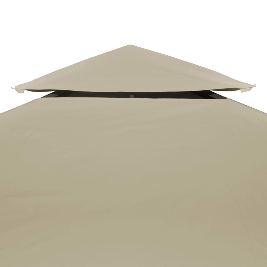 vidaXL Pavillon-Dachplane Ersatzdach 310 g/m² Beige 3×4 m - Image 3