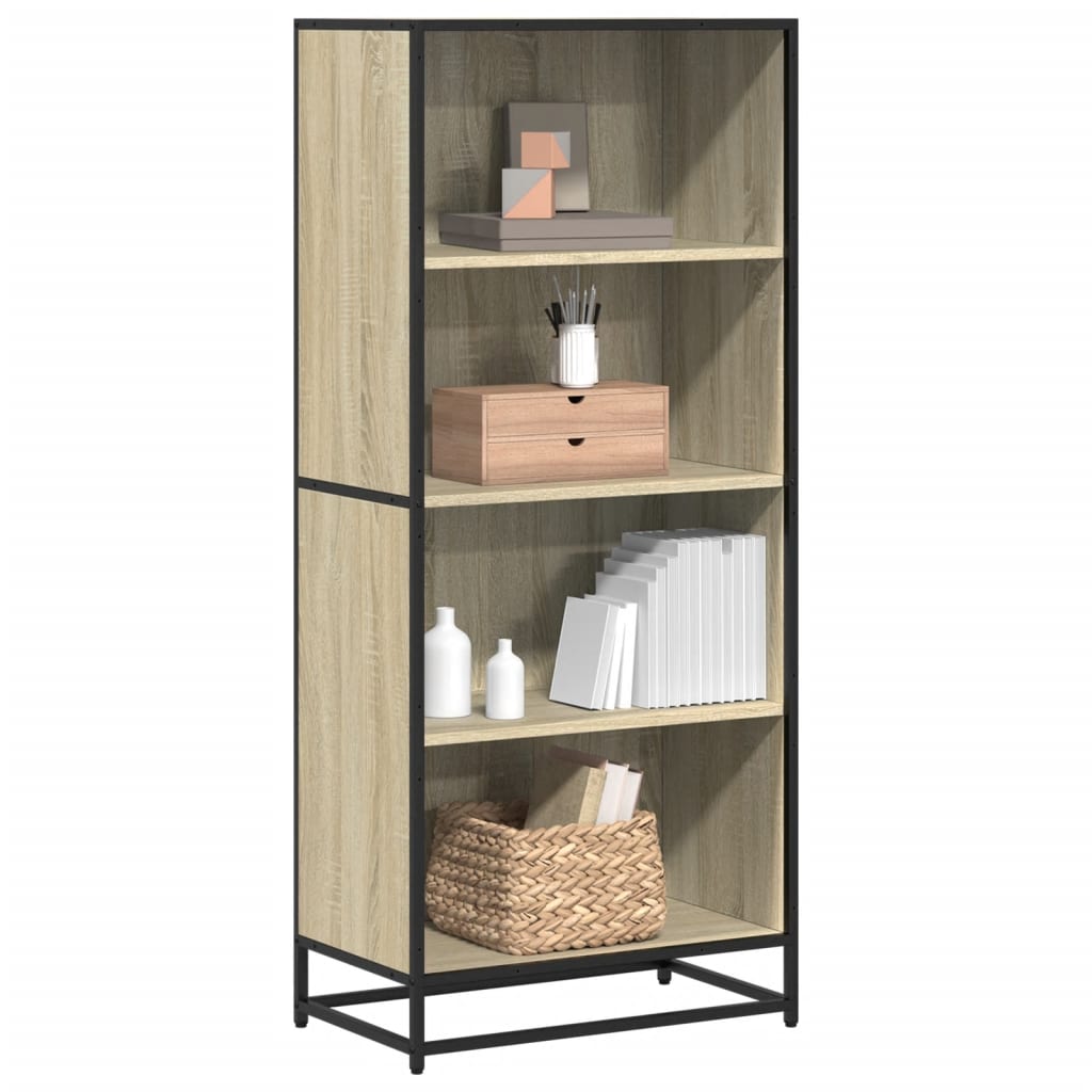 vidaXL Bücherregal Sonoma-Eiche 60x35x139 cm Holzwerkstoff