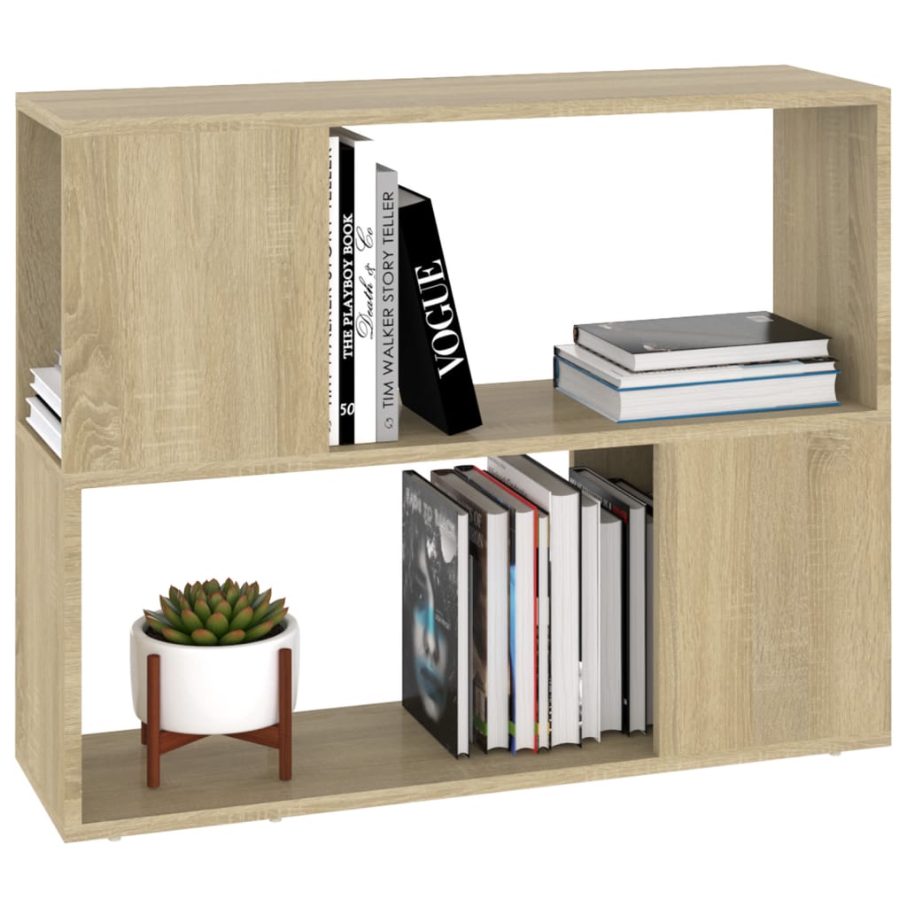 vidaXL TV-Schrank Sonoma-Eiche 80x24x63 cm Holzwerkstoff - Image 4