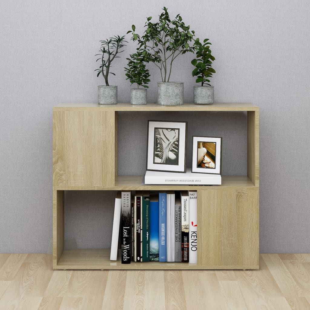 vidaXL TV-Schrank Sonoma-Eiche 80x24x63 cm Holzwerkstoff - Image 3