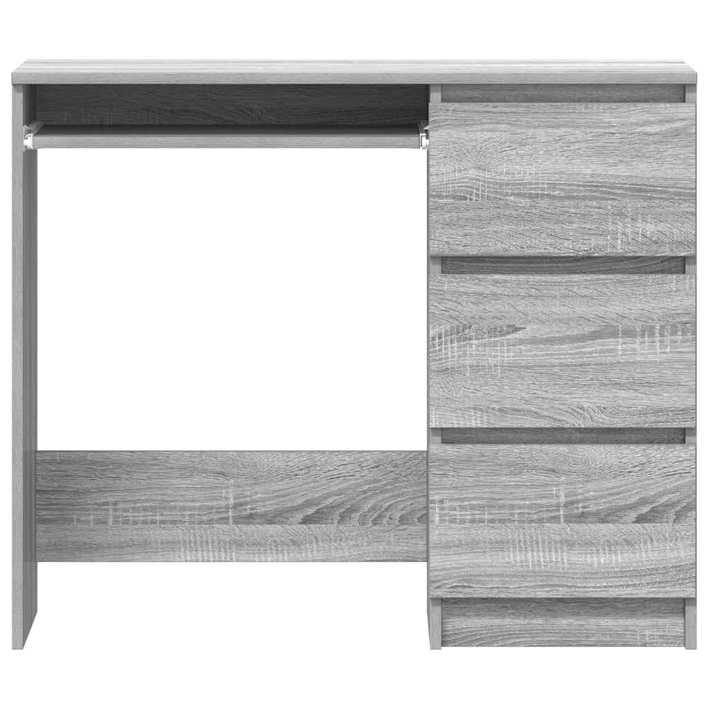 vidaXL Schreibtisch Grau Sonoma 90x45x76 cm Holzwerkstoff - Image 6