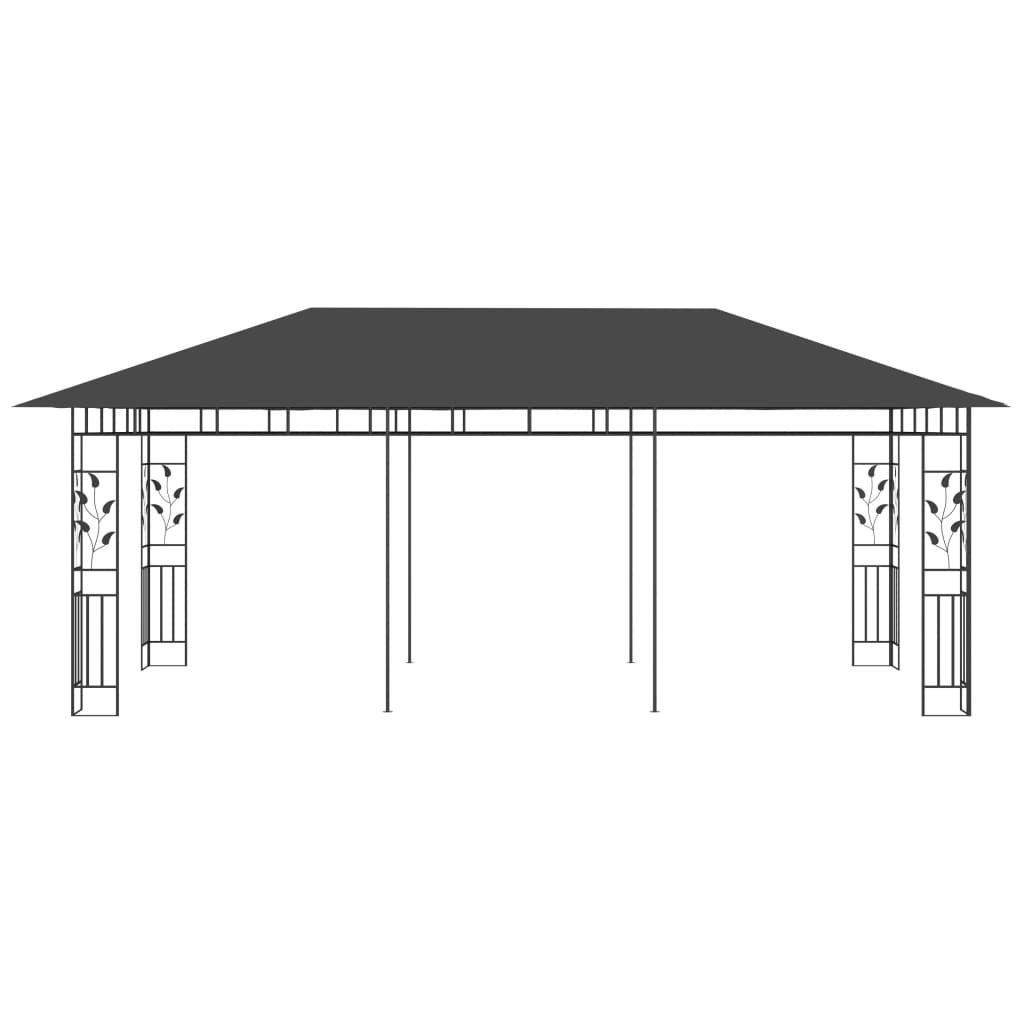 vidaXL Pavillon mit Moskitonetz 6x3x2,73 m Anthrazit - Image 3