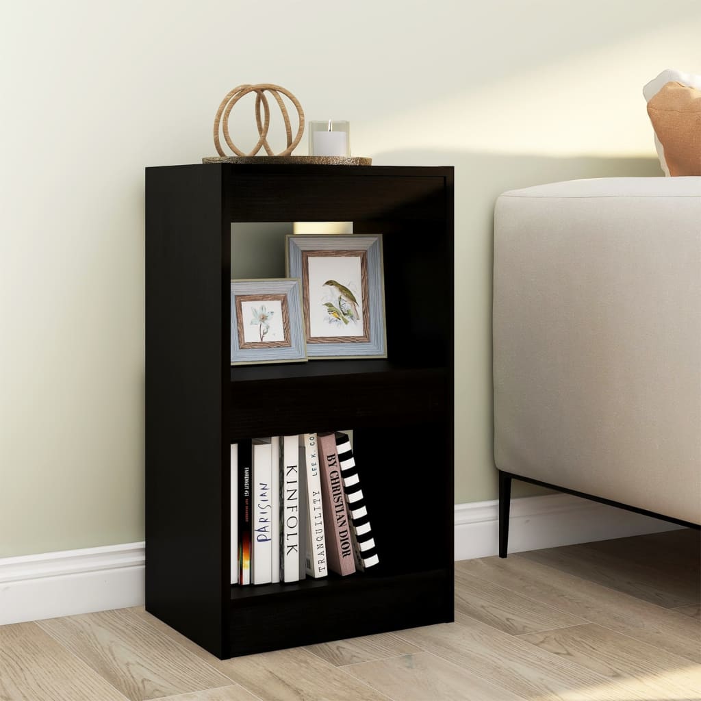 vidaXL Bücherregal/Raumteiler Schwarz 40x30x72 cm