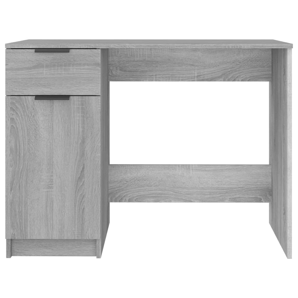 vidaXL Schreibtisch Grau Sonoma 100x50x75 cm Holzwerkstoff - Image 6