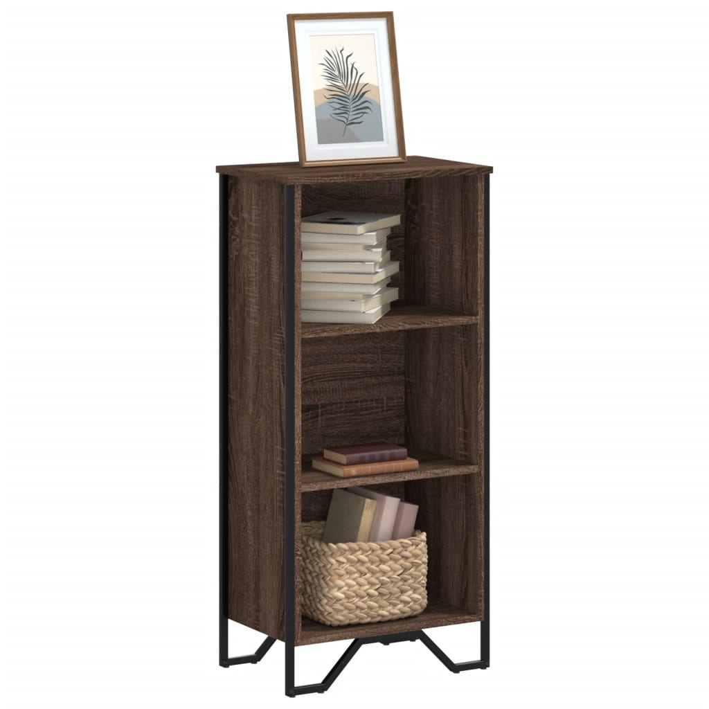 vidaXL Bücherregal Braun Eichen-Optik 50x31x106 cm Holzwerkstoff