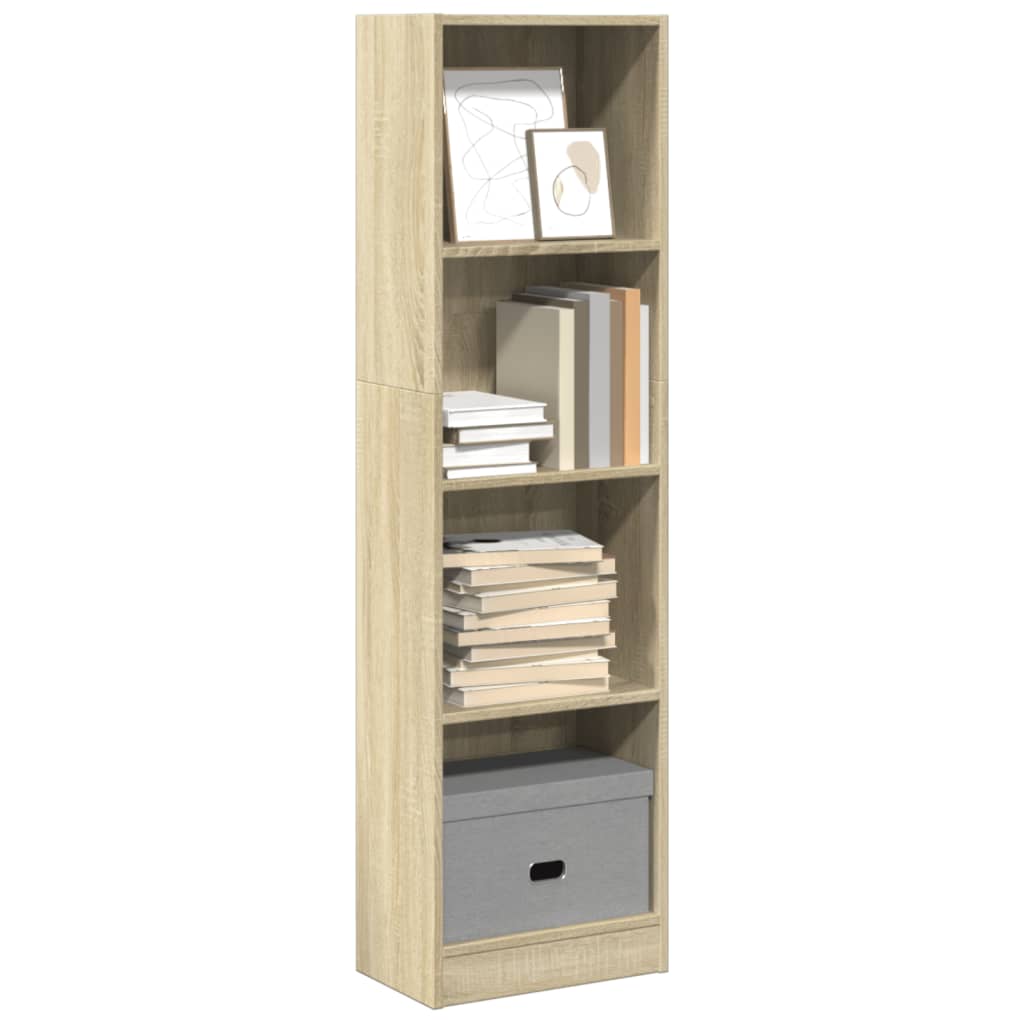 vidaXL Bücherregal Sonoma-Eiche 40x24x143 cm Holzwerkstoff