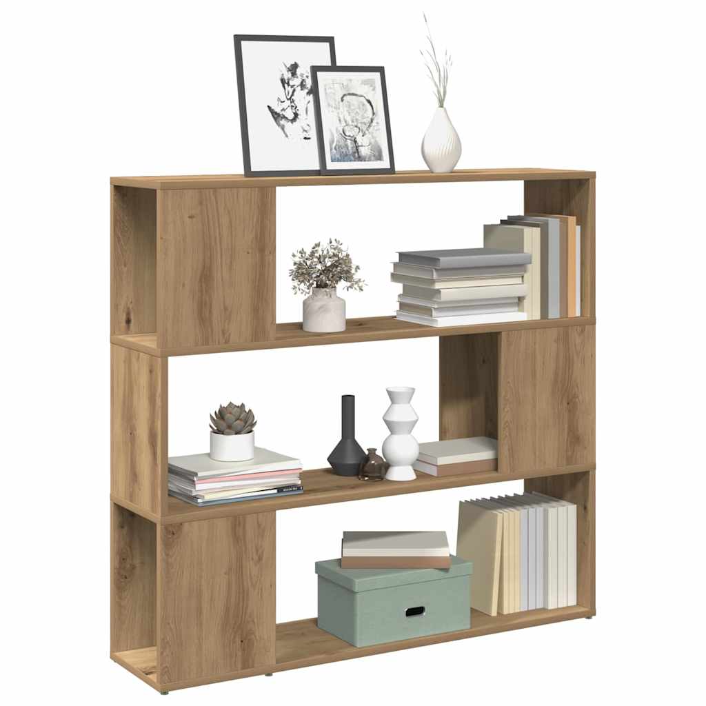 vidaXL Bücherregal/Raumteiler Artisan-Eiche 100x24x94 cm