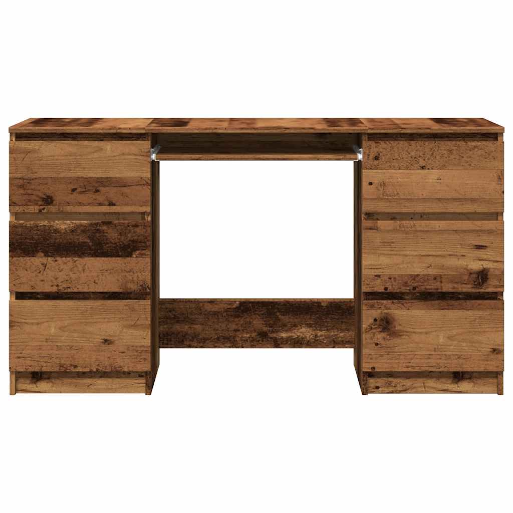 vidaXL Schreibtisch Altholz-Optik 140x50x77 cm Holzwerkstoff - Image 4
