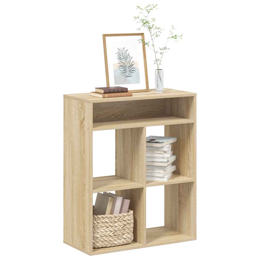 vidaXL Bücherregal Sonoma-Eiche 66x31x80 cm Holzwerkstoff
