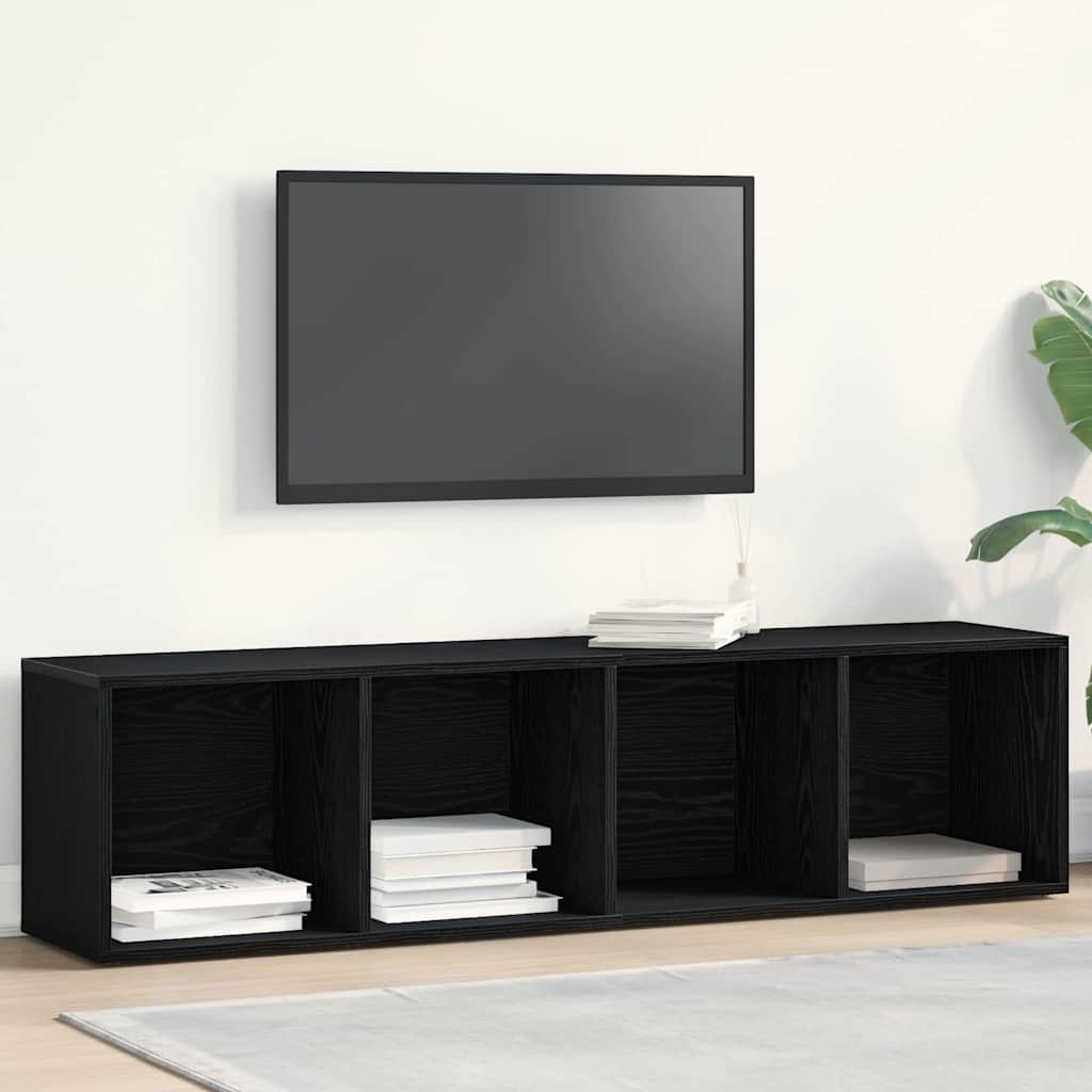 vidaXL § Bücherregal § Schwarz Eichen-Optik 36 x 30 x 143 cm Holzwerkstoff