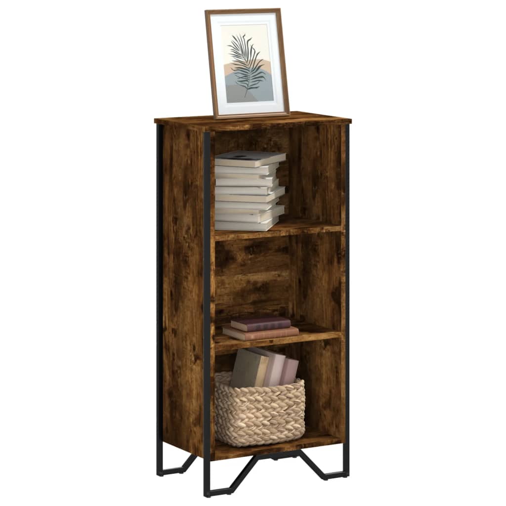 vidaXL Bücherregal Räuchereiche 50x31x106 cm Holzwerkstoff