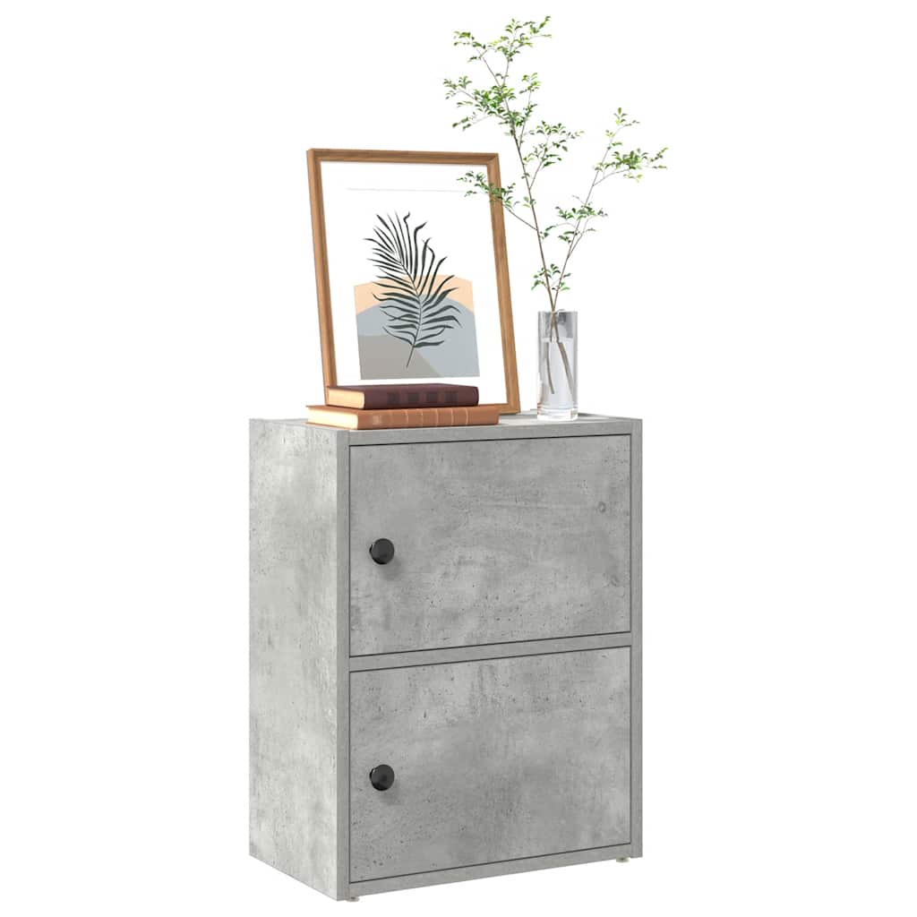 vidaXL Bücherregal Betongrau 40x24x52 cm Holzwerkstoff