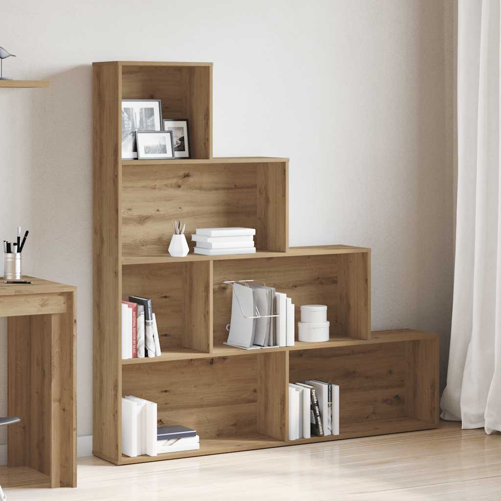 vidaXL Bücherregal Artisan-Eiche 157x24x160 cm Holzwerkstoff