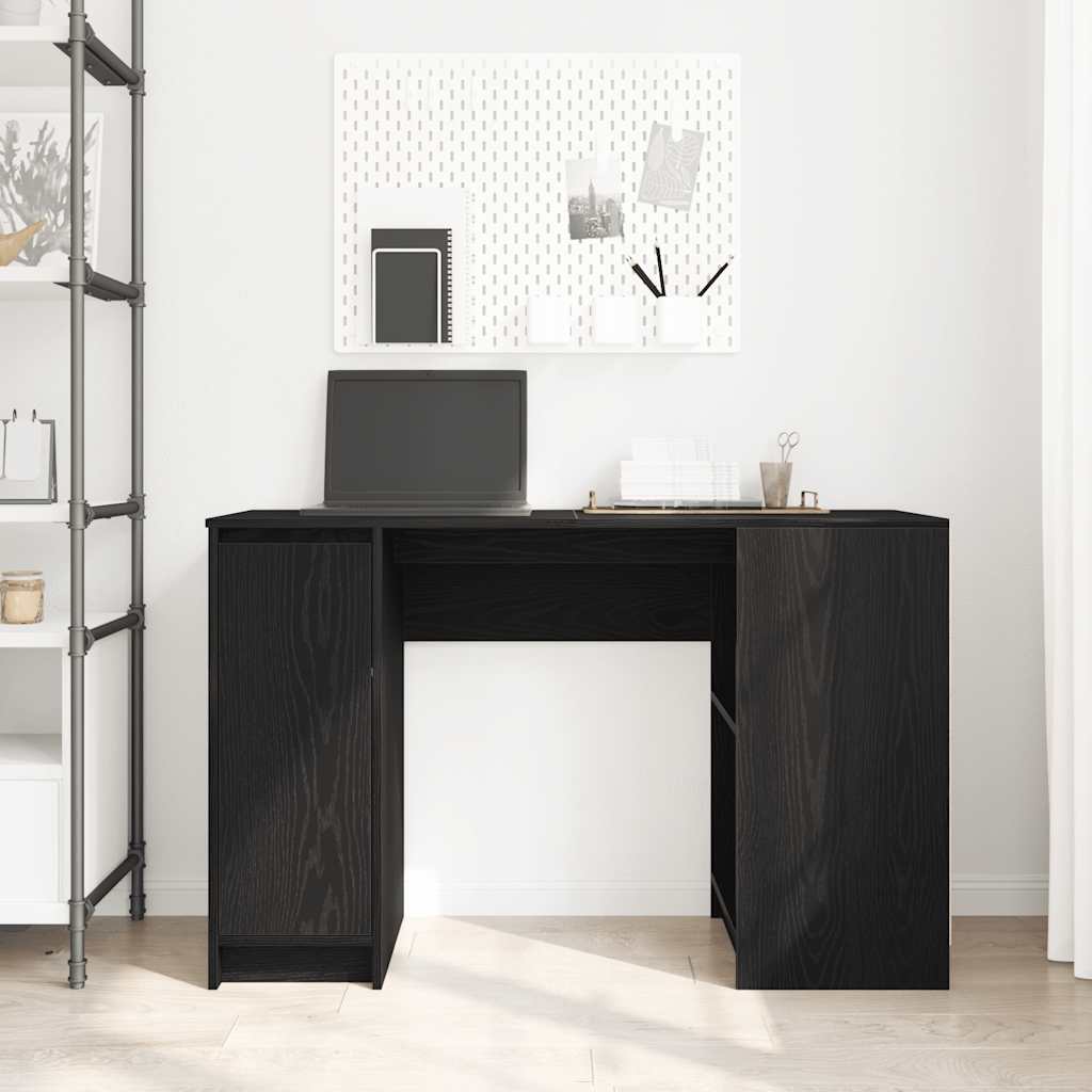 vidaXL Schreibtisch Schwarz Eichen-Optik 120x42x76 cm Holzwerkstoff - Image 3