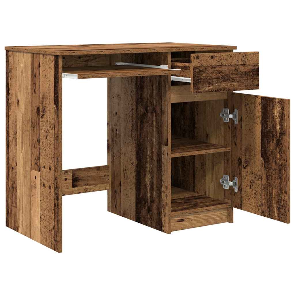 vidaXL Schreibtisch Altholz-Optik 86x49x76 cm Holzwerkstoff - Image 5