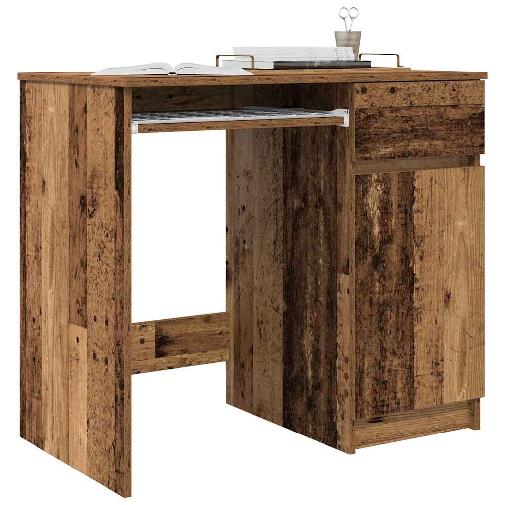 vidaXL Schreibtisch Altholz-Optik 86x49x76 cm Holzwerkstoff - Image 4