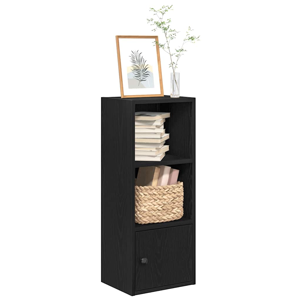 vidaXL Bücherregal Schwarz Eichen-Optik 31x24x77 cm Holzwerkstoff