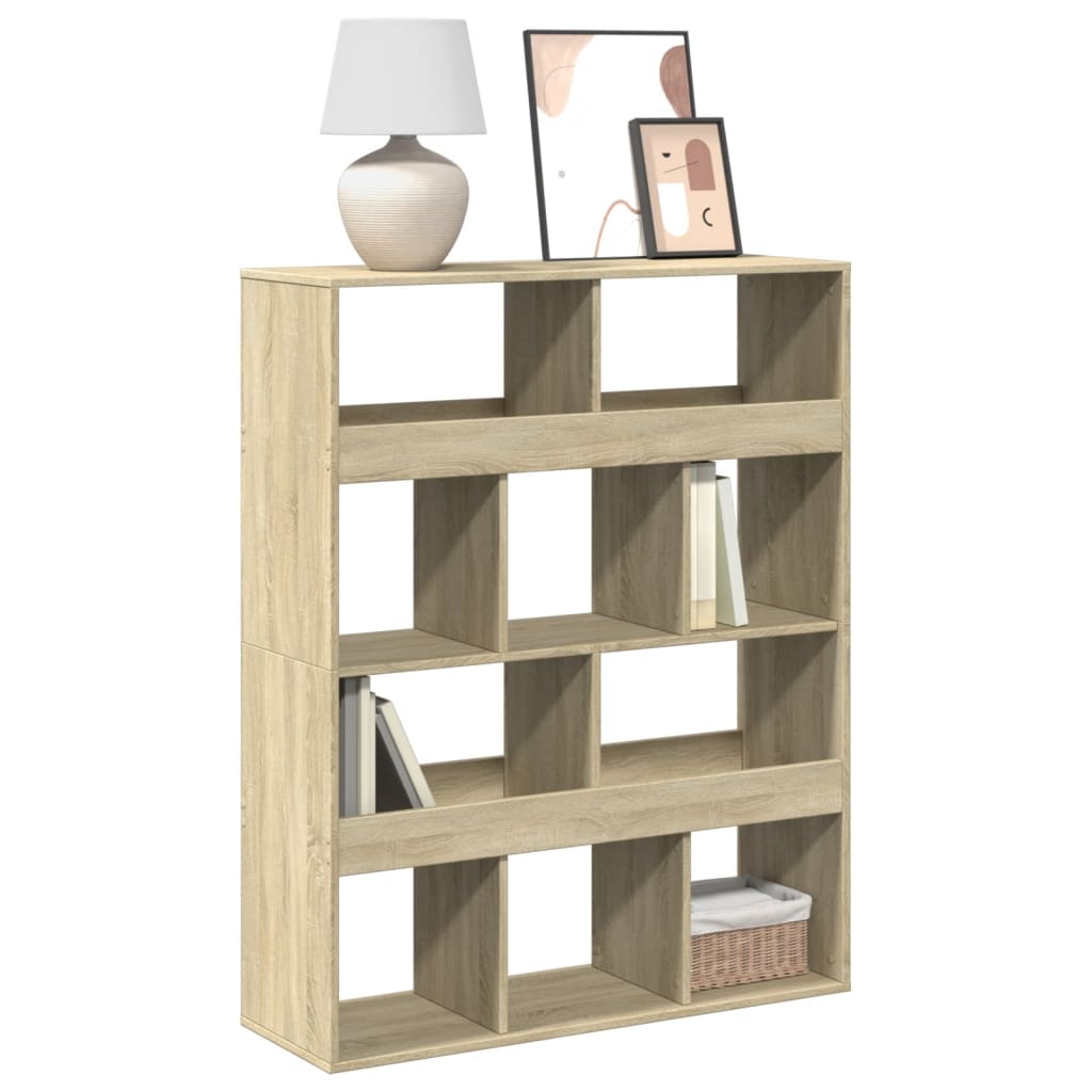 vidaXL Bücherregal Sonoma-Eiche 100x33x125,5 cm Holzwerkstoff